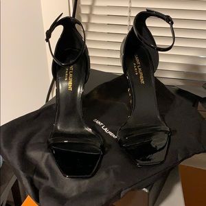 SAINT LAURENT OPYUM YAL ANKLE STRAP SANDAL